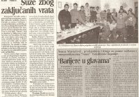 2000.16.02. Karitas spriječio ulazak invalidima u klub Sunce Varaždin