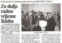 2001.27.04. Gradonačelnik Zlatko Horvat posjetio klub Sunce