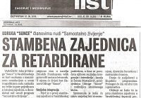 2003.07.08. Samostalno življenje uz podršku u Suncu