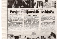 2001 1.8. Talijanski izviđači posjetili klub Sunce Varaždin