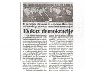 2002.15.11. Prvi nastup dramske grupe na 45. obljetnicu Hr. saveza udruga u Varaždinu